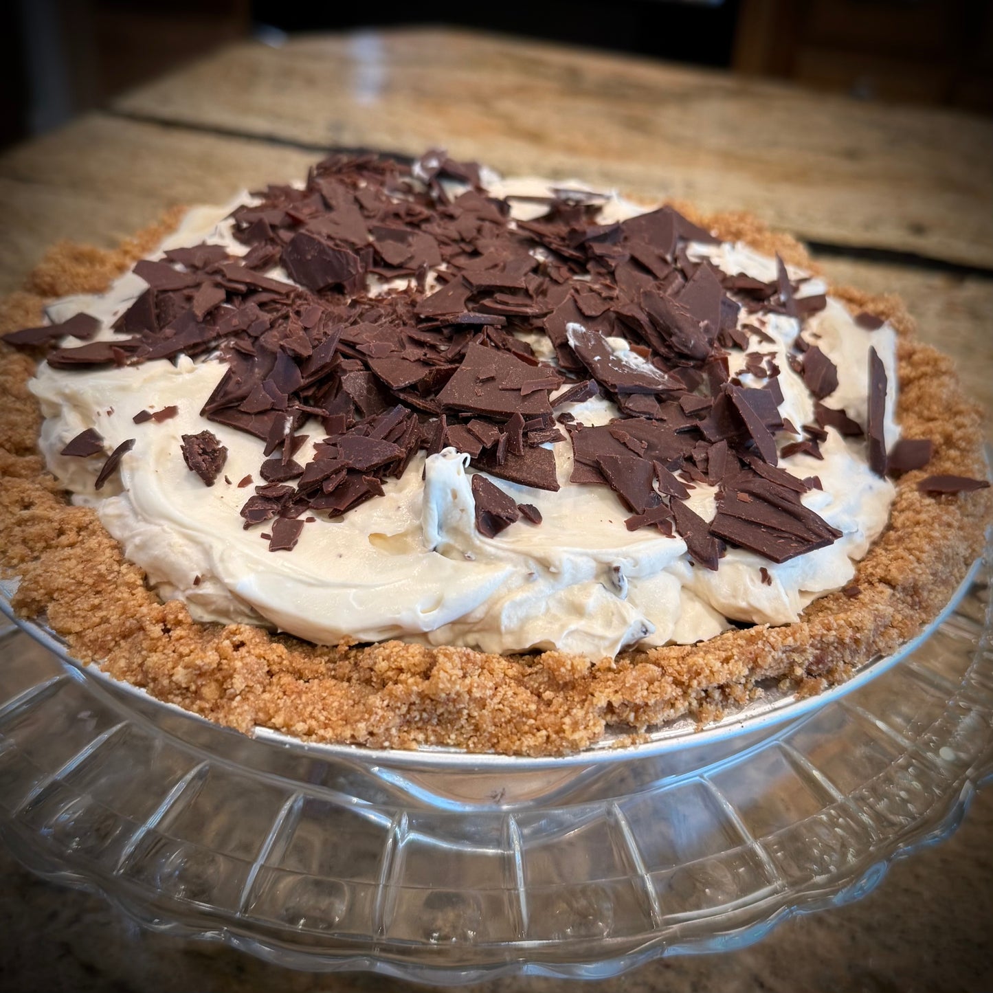 Cappuccino Chocolate Chunk Cheesecake Pie (8 inch)