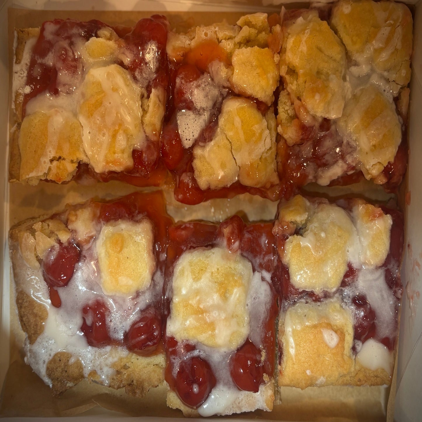 Cherry Kuchen Bars (Pkg of 6)