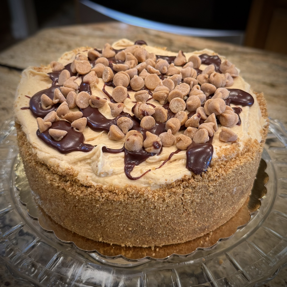 Peanut Butter and Fudge Cheesecake (8 inch)