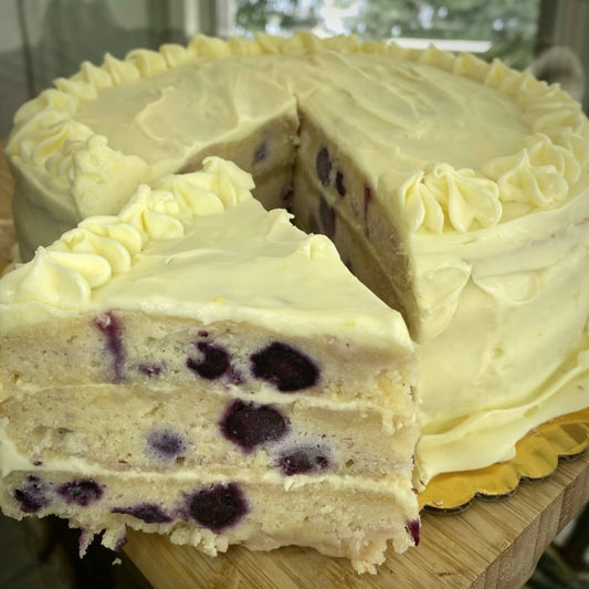 Lemon Blueberry Layer Cake