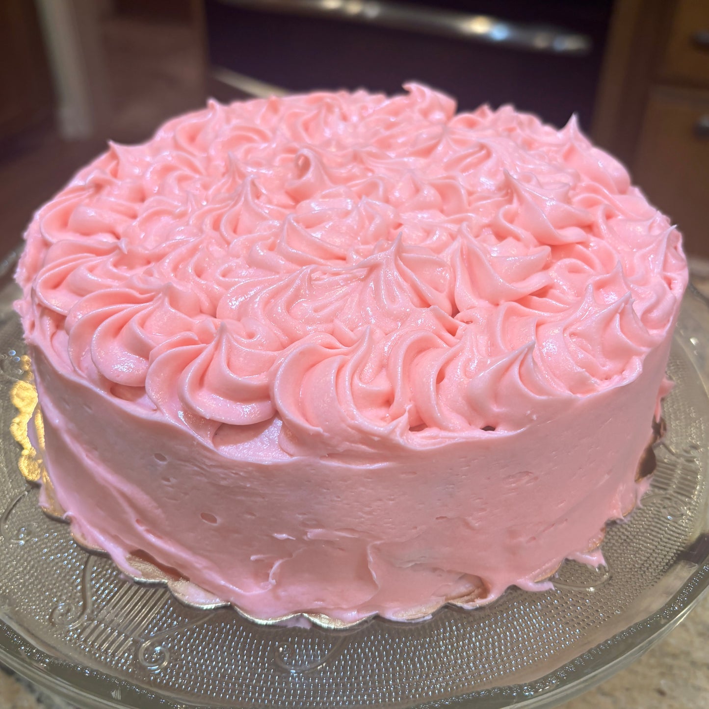 Strawberry Rose Cake