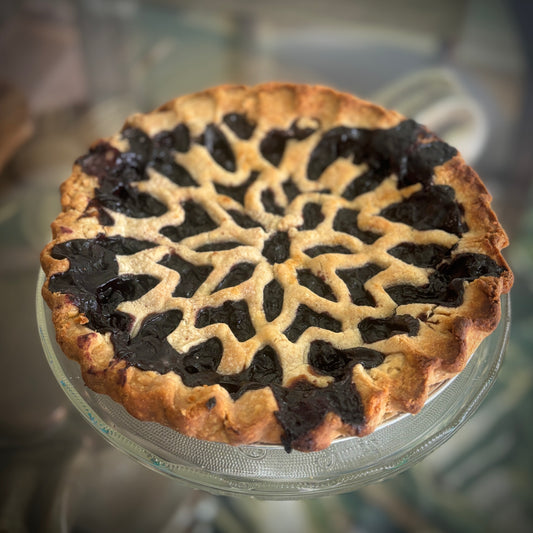 Orange Blossom Blueberry Pie
