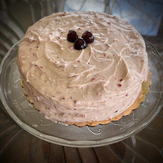 Wild Cherry Cream Cake